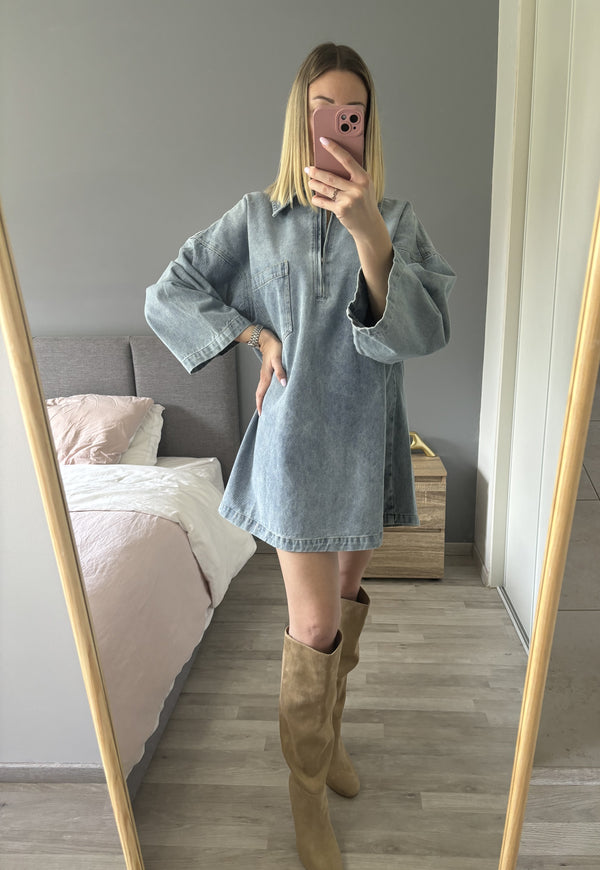 Robe en jean oversize